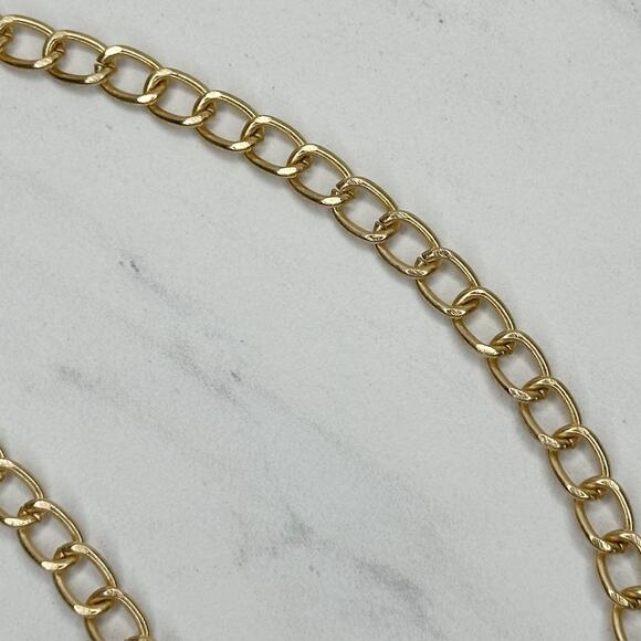 Gold Tone Chain Link Purse Handbag Bag Replacement Strap - Picture 4 of 14